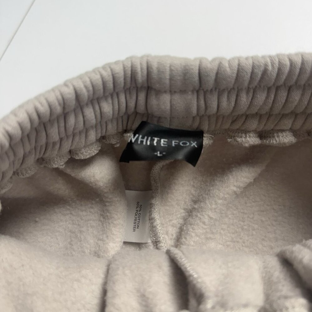 White Fox Vol 3 Sweatpants Joggers Womens Large Greige - Picture 5 of 8